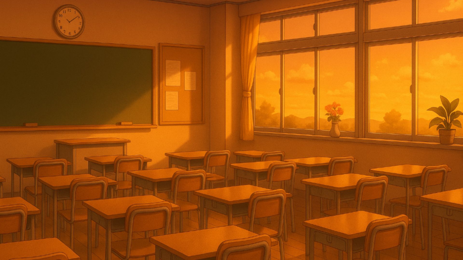 学校(夕方)