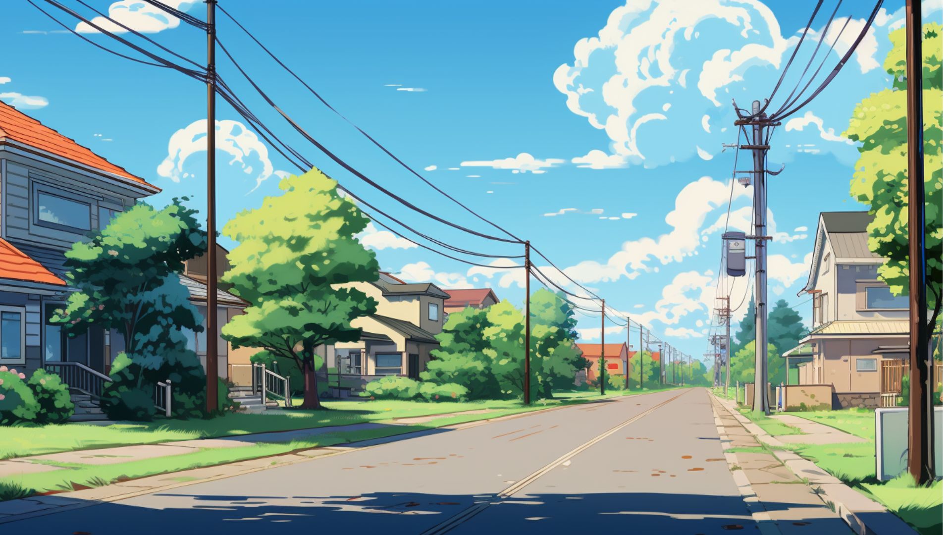 街並み2|静かな住宅街の道